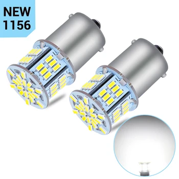 

2pcs 1156 P21W BA15S 7506 54MD 3014 leds LED Auto Brake Lamps Car Daytime Running Light Reverse Bulbs Turn Signals 12V CANBUS
