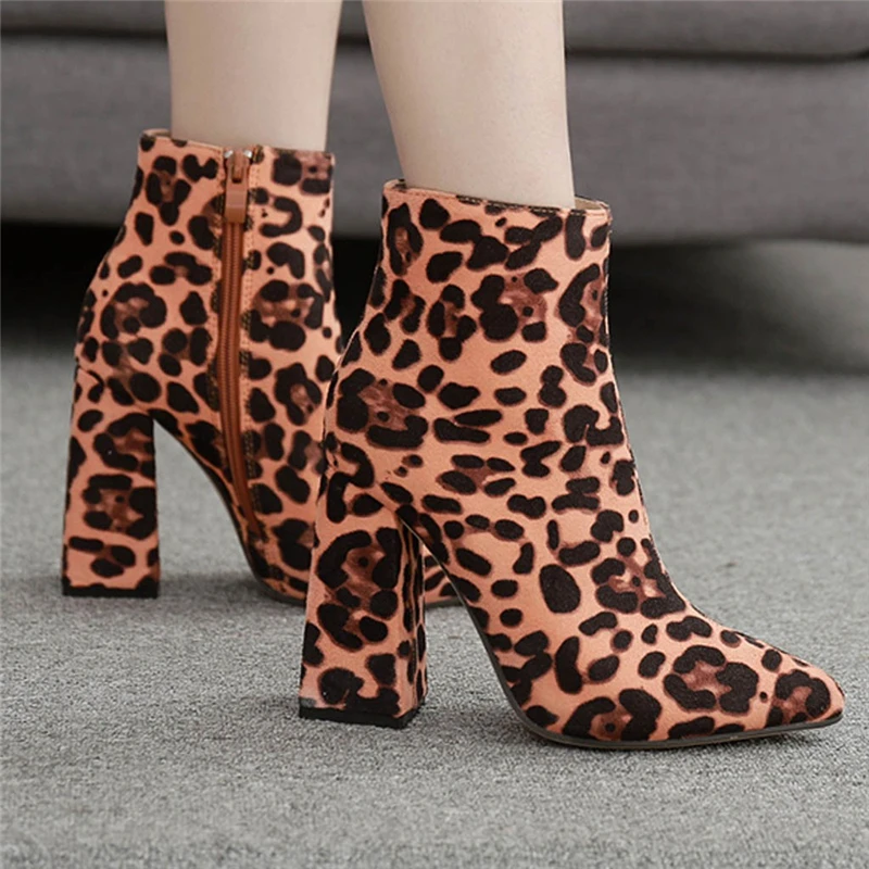 vintage leopard boots