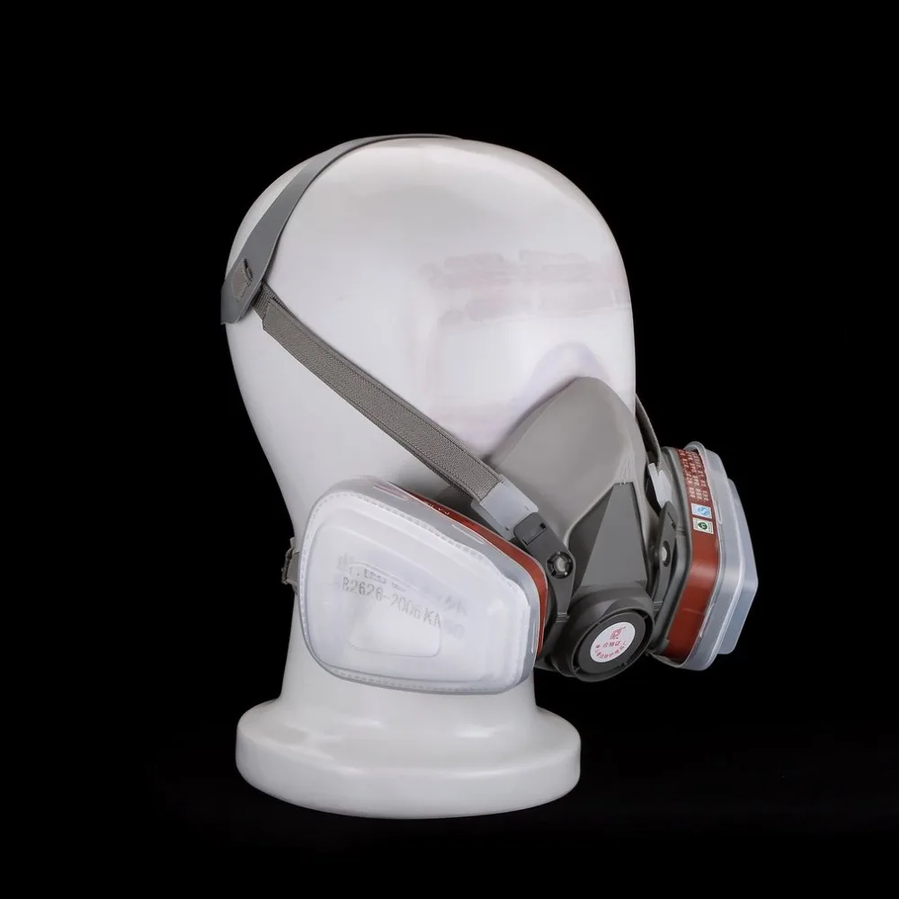 Professional Half Face Mask Gas Respirator Filter For Painting Spraying Work Safety Masks Prevent Organic Vapor Gas