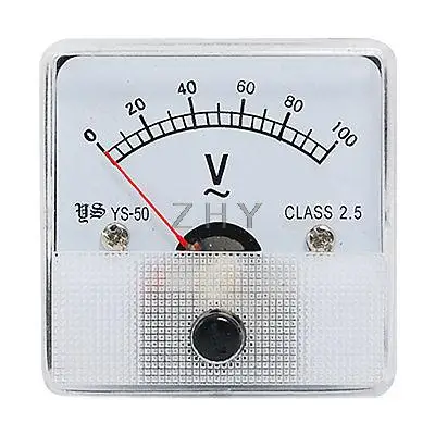 Class 2.5 Accuracy AC 0-100V Voltage Volt Panel Meter