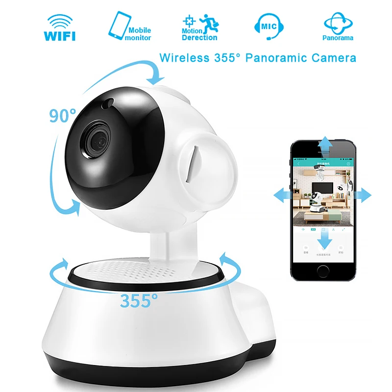 IP камера беспроводная 720P Wi Fi ночное видение|Камеры видеонаблюдения| |