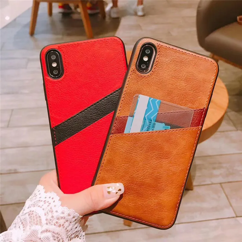 

Tikitaka Leather Cover For iPhone X XS Max 8 8Plus 6 6s 7 Plus With Card Pocket Wallet Protection Shell For iPhone X XR Case