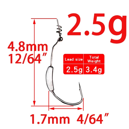 2.5g 5pcs 5pcs Lead Jig Head Fish Hook 2g To 7g 5 Size Jig Hooks For Soft Fishing Bait Of Carbon Steel Hooks Lure Tool Fishing Tackle - Color: 2.5g 5pcs