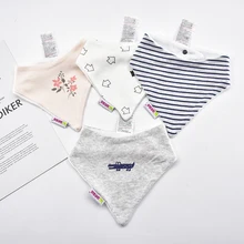 Детские нагрудники из хлопка; бандана; мягкие треугольные полотенца для кормления; Одежда для новорожденных; одежда с рисунком для маленьких девочек и мальчиков