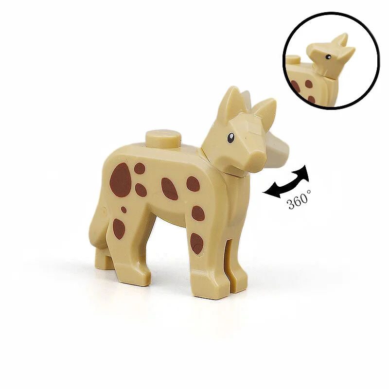 Animal Zoo House MOC Figure Accessories Police Dog Pet Houses Building Blocks Model Building Bricks Kits DIY Gifts Toys (8)