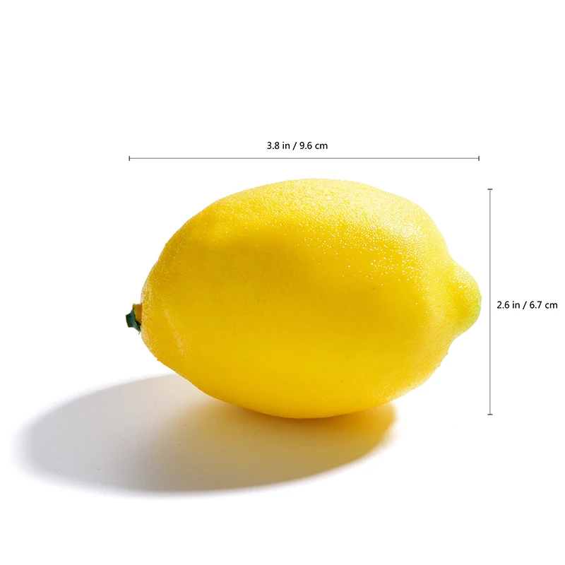 Lemon Искусственные фрукты яблоко EVA поддельные декоративные фрукты для дома свадебная вечеринка сад декор мини моделирование овощи кухонные игрушки - Цвет: Lemon