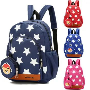 

New baby children's school bag cute stars cartoon printing kindergarten backpack boy girl universal backpack