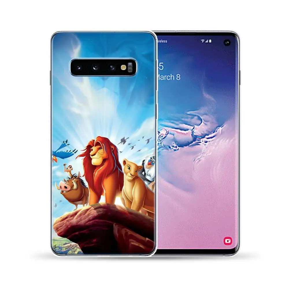 Король Лев Мягкий силиконовый чехол для телефона чехол для samsung Galaxy S10 Plus 5G E S10E S6 S7 Edge S8 S9 Plus