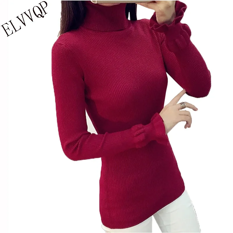 

New Herf Winter Thick Coltrui Hot Women Trui Used Pull High Elasticity Soft Trunks Women's sweaters LU115