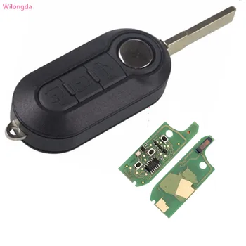 

Wilongda smart key 3 button Remote Key 434mhz pcf7946 chip for Delphi BSI /M.Marelli BSI For FIAT 500 Panda car key