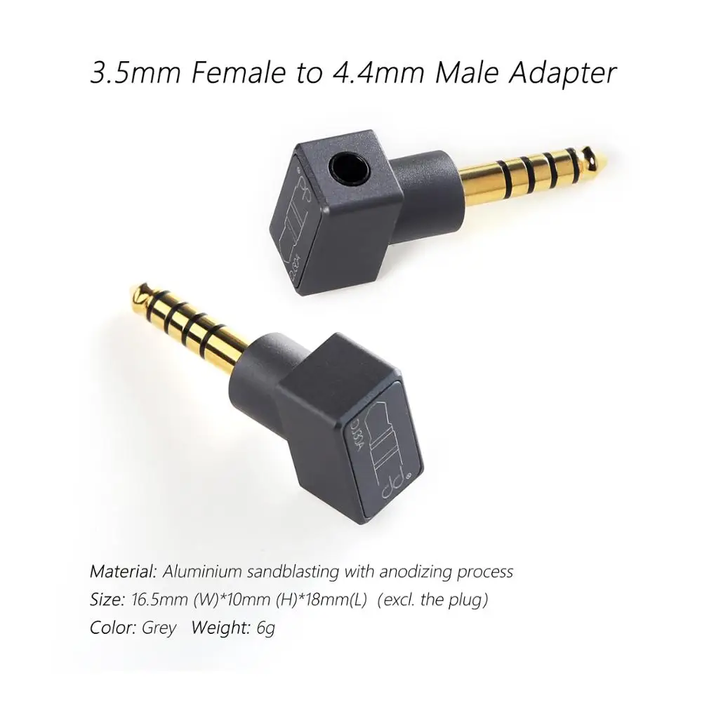 DD ddHiFi DJ30A 어댑터 3.5mm 암-4.4mm 수 3.5mm 이어폰 케이블 4.4 출력