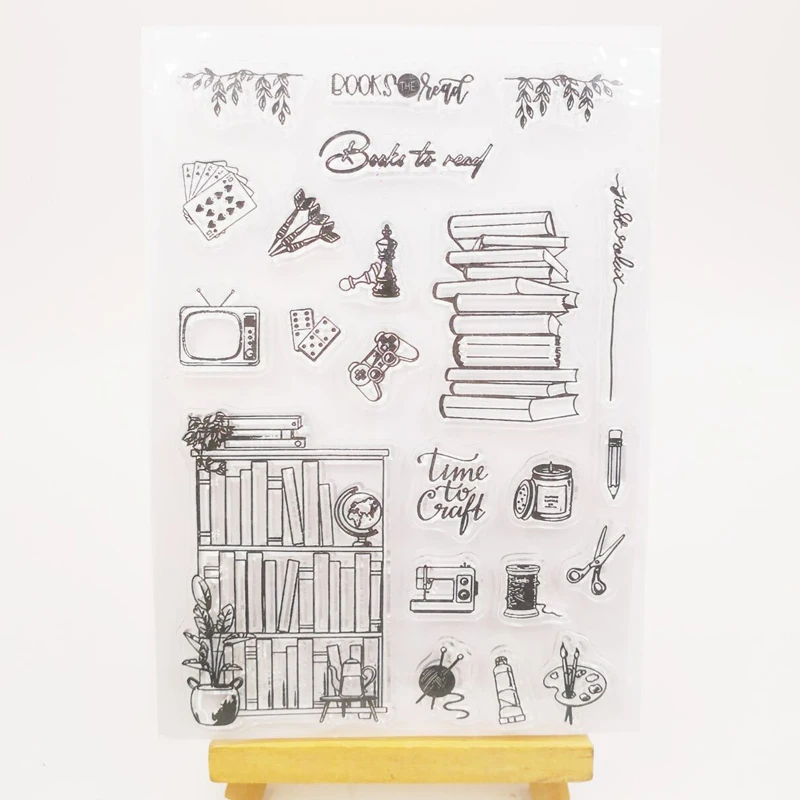 ZFPARTY Vintage book Transparent Clear Silicone Stamp/Seal for DIY scrapbooking/photo album Decorative