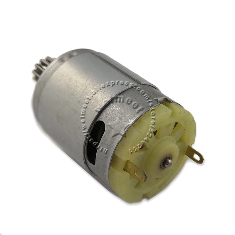 DIY RC 장난감 보트 모델 어린이 전기 자동차용 기어가 있는 탄소 브러시 모터, DC12V, 15000rpm, RS380, 1 개