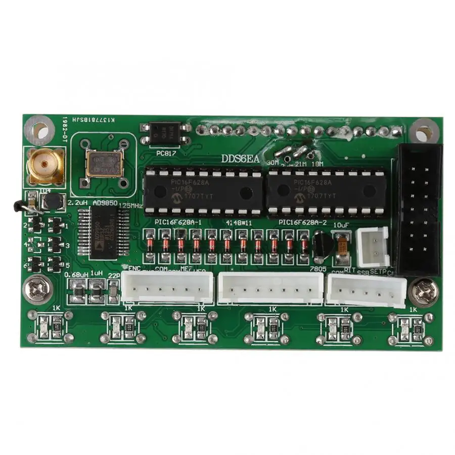 AD9850 DDS генератор сигналов Модуль плата с ЖК-дисплеем 6 полос 0~ 55 МГц цифровой коротковолновый радиоприемник комплект