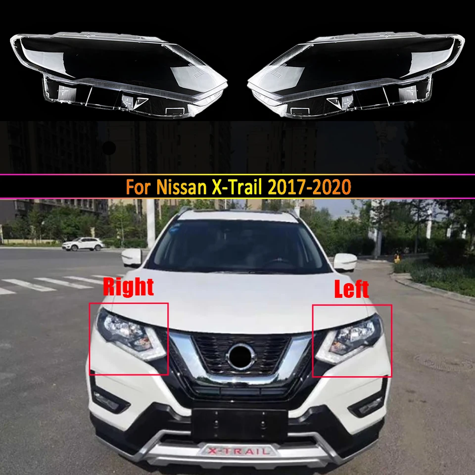 日産x-trail 2017 2018 2019 2020のヘッドライトレンズ,交換用車の