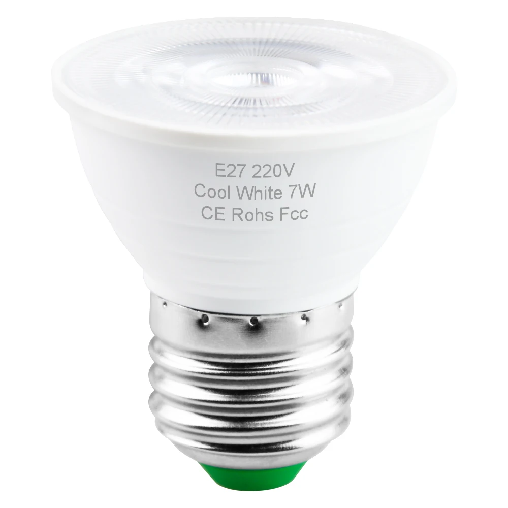 E27 Transparent GU10 светодиодный лампы 220V лампы MR16 Точечный светильник 7 Вт GU5.3 точечный светильник лампа E27 кукурузная лампа светодиодный лампада 5 Вт Bombilla gu 10 светодиодный ампулы E14 2835 - Испускаемый цвет: E27 Transparent