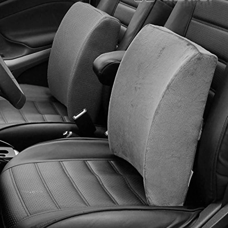 Автомобильная подушка для поддержки поясницы массажер спины с эффектом памяти