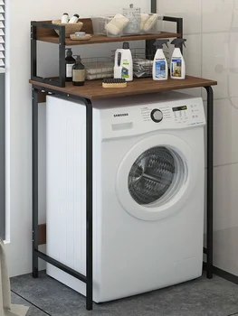 

Washing Machine Shelf Floor Type Balcony Roller Above Storage Rack Bathroom Bathroom Shelf Toilet Shelf Household Items
