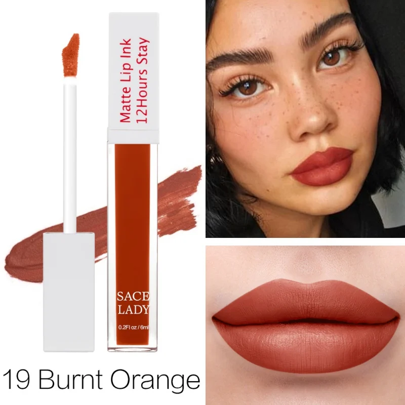 25 Colors Moisturizing Lip Gloss Non-Stick Cup Waterproof Smudge-Proof Liquid Lipstick Cosmetic Full Size