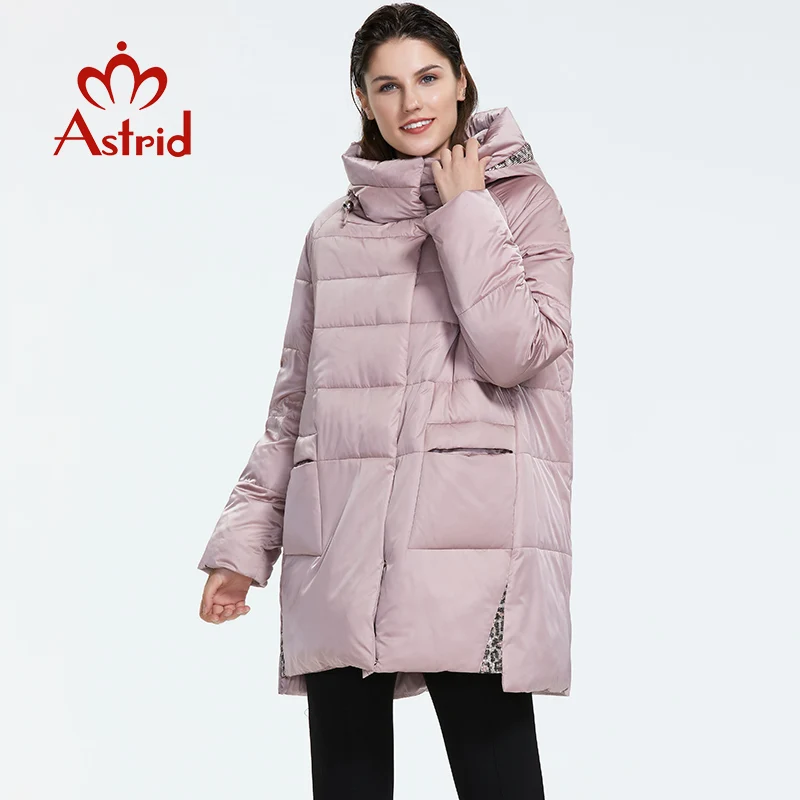 Astrid Зима новое поступление пуховик женская свободная одежда верхняя одежда высокое качество короткий стиль женская пальто с капюшоном топ черный цвет AR-8960