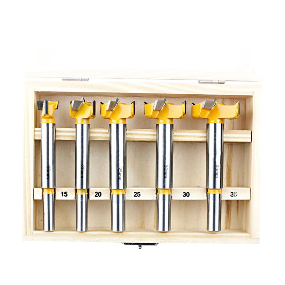 Набор сверл Forstner комплект из 5 насадок для дрели углеродистой стали работ по