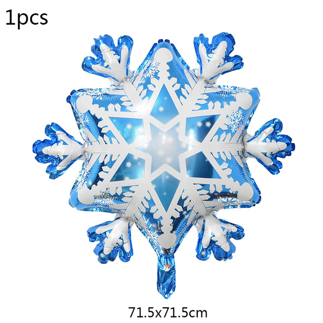 Set Snowflake Number Foil Balloons Confetti Latex Balloon Winter Kids Birthday Party Decoration Elsa Frozen Party Supplies