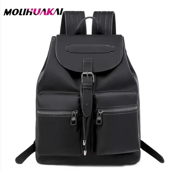 

White Leather Backpack for Woman school bag Suitable for girls High capacity Backpack Ladies travel backpacks Mochila Feminina