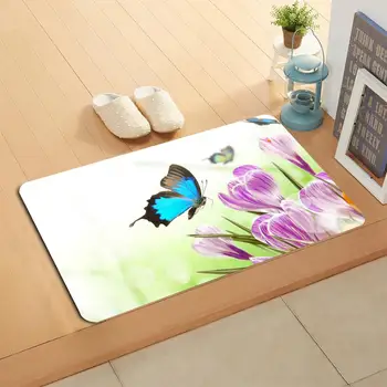 

Custom Butterfly Doormat Home Decor Door mat Floor Mat Bath Mats foot pad#20-05-19-06