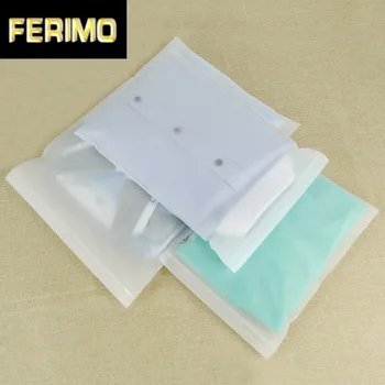 

Matte Transparent Plastic Packaging Bag For Gifts Clothes Pants Storage Zip Lock Self Seal Lingerie Package Bag Organizer