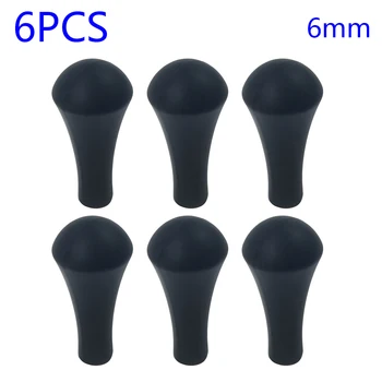 

6mm / 8mm Stump Arrow Tip Black 6PCS Archery Soft Blunt Broadheads Practice