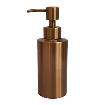 

Stainless Steel Soap Pump Bottle Dispenser Bathroom Shower Gel Lotion Case