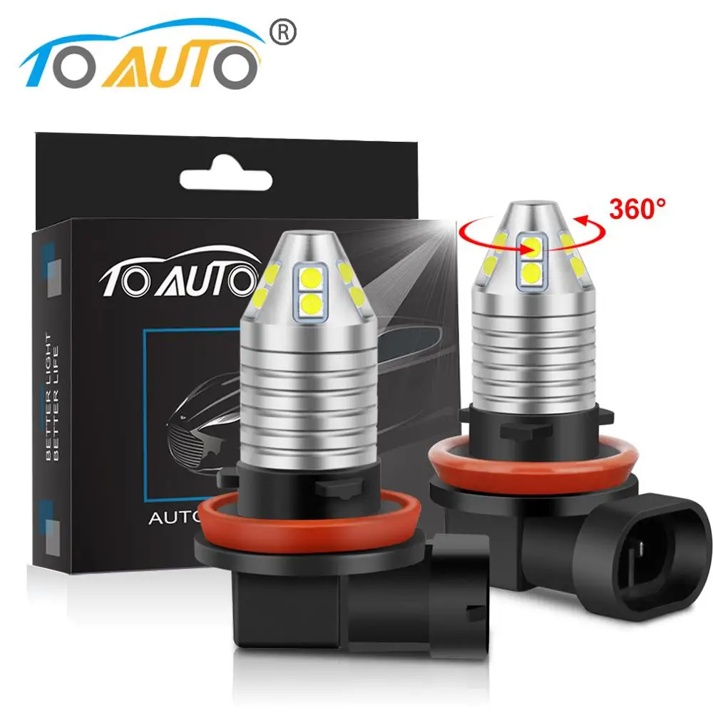 2 шт. Автомобильные противотуманные фасветильник H7 H11 10SMD 3030 Chips 9005 HB3 9006 HB4|Передние