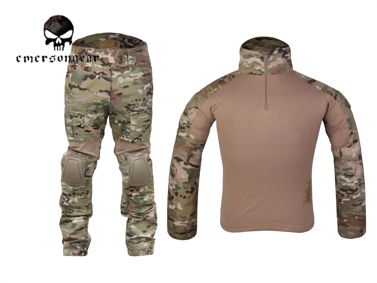 Emeralds Combat Suit for Airsoft, Military Bdu Uniform, Multicam EM2725, Ctype Style