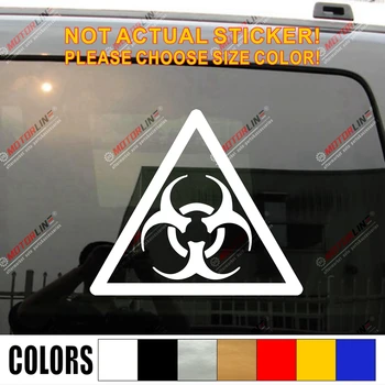 

Biohazard Danger Warning Sign Car Decal Sticker Vinyl pick size color die cut no background