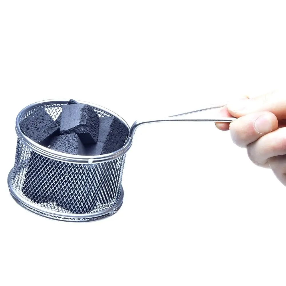 DEJAYA Stainless Steel Hookah Charcoal Basket Shisha Pipe Pipa Charcoal