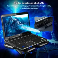 Laptop Cooler Cooling Pad Notebook Fan Stand Cooler Usb Laptop Cooling Stand with 4 Fan and 2 USB Ports for 14-17inch Laptop - Image 4