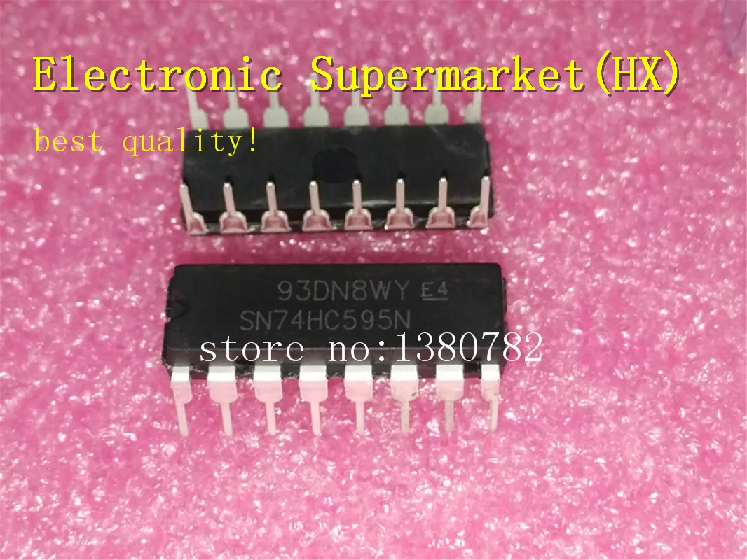 Бесплатная доставка 100 шт./лот 74HC595N 74HC595 DIP-16 новых оригинальных IC В наличии