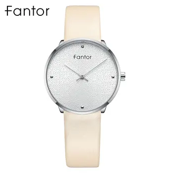 

Fantor Original Luxury Brand Leather Wrist Watch Women Elegant Casual Minimalist Female Clock Fashion Quartz Watch Ladies