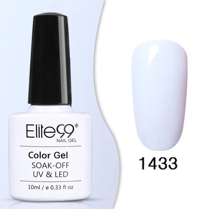 1433 Elite99 Гель-лак Набор UV Vernis Полупостоянный праймер верхнее покрытие 10 мл телесный гель лак для ногтей, маникюр гель лак PolishesNails - Цвет: 1433