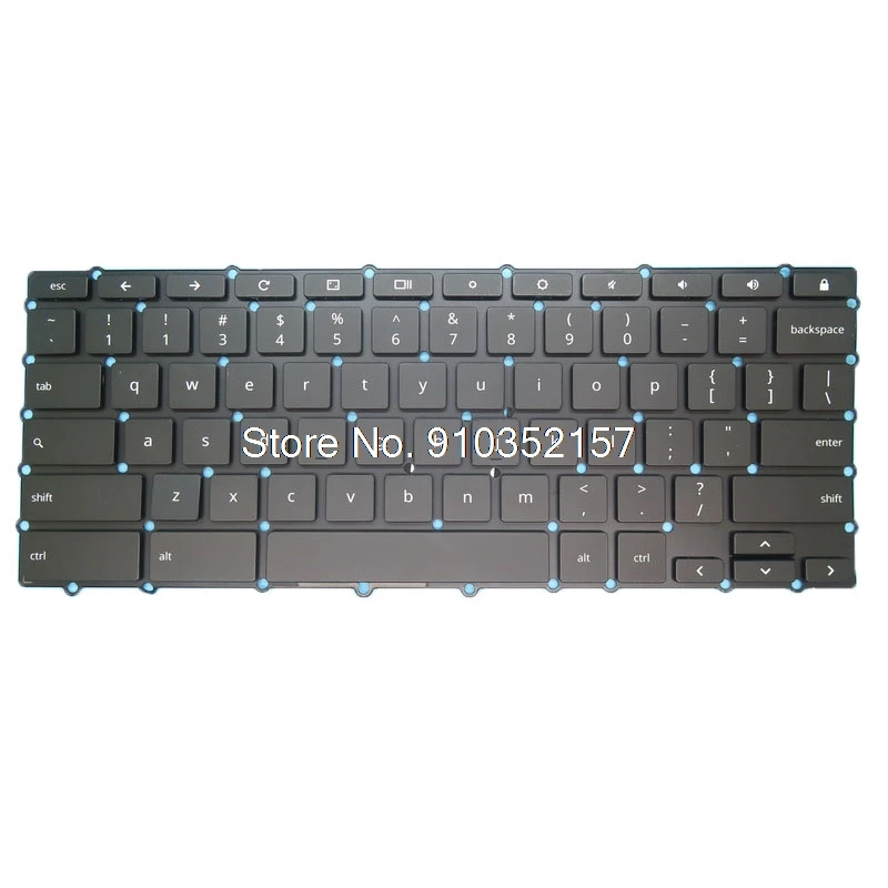 

Laptop Backlit Keyboard For Google ASM15C93USJ920B AE0Q5U00020 0KNB0-2605US00 ASM15C9 English US Black NO Frame