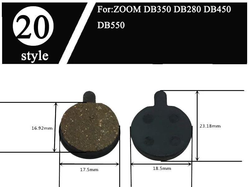 Style 20 2pair 2 пары велосипедных дисковых тормозных колодок для Shimano M355 M810 M755 Hayes Avid E1 E7 BB7 J3 код R2011- Tektro Magura Formula ZOOM - Цвет: Style 20 2pair