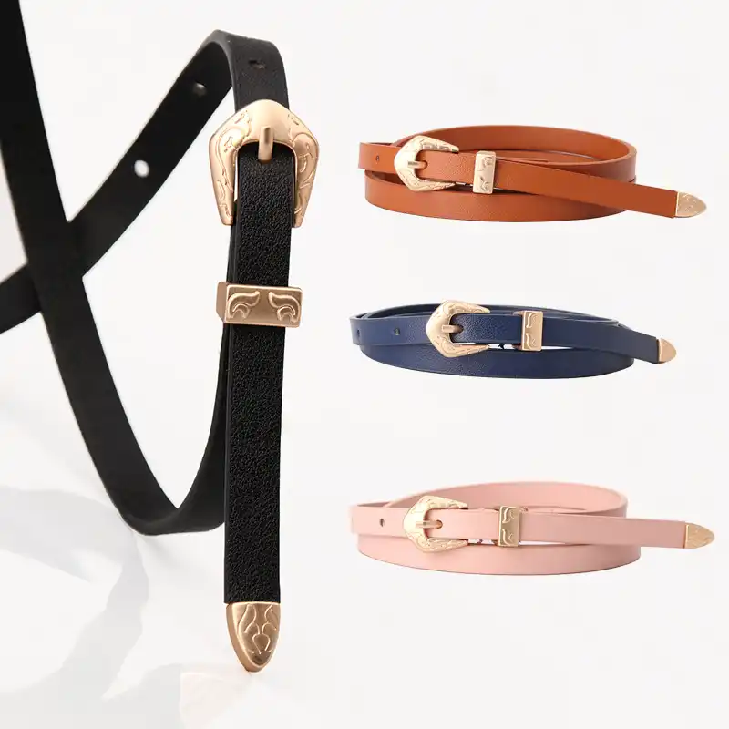 designer leather belts ladies