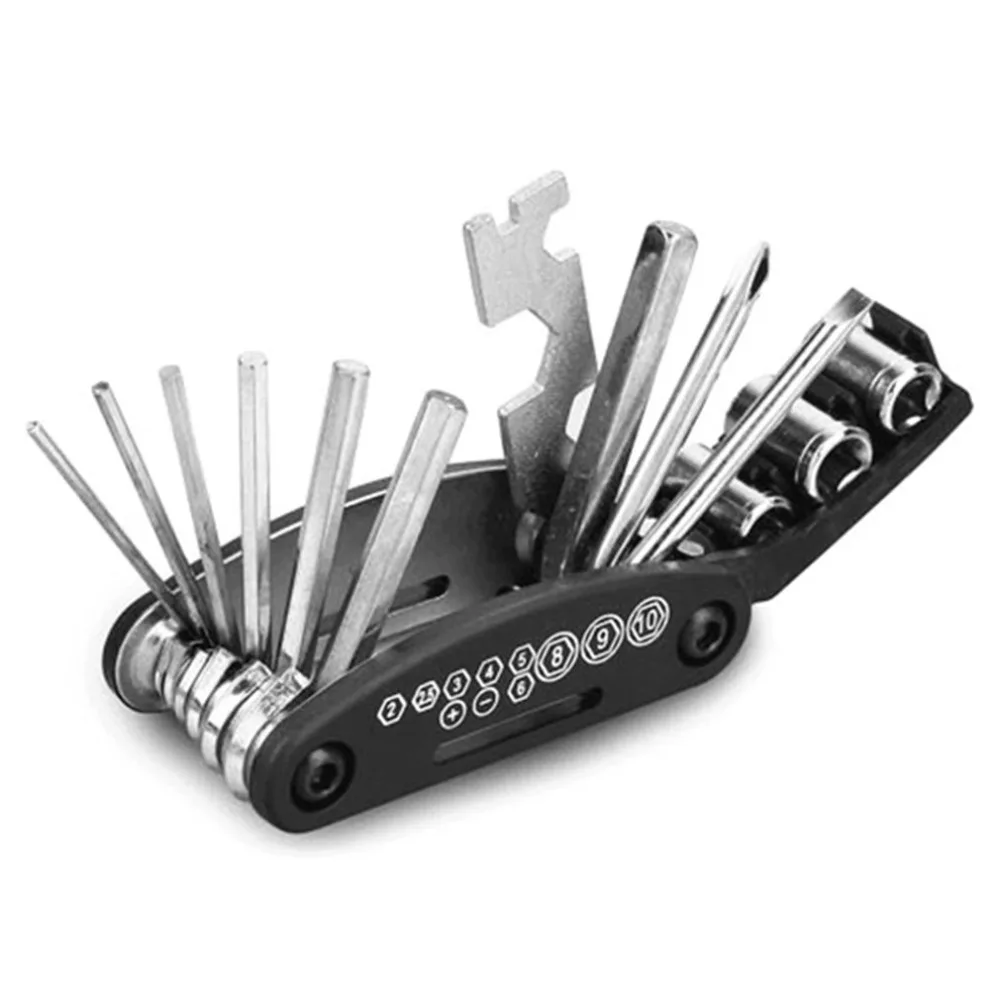 Инструмент для ремонта велосипеда складной шестигранный спицевой гаечный ключ для горного цикла Набор отверток Набор многофункциональное портативное оборудование для верховой езды Горячее предложение