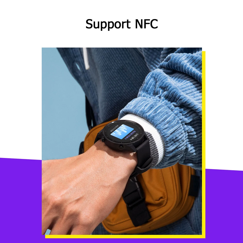 Новые смарт часы Xiaomi цветной NFC GPS WIFI модный молодой браслет наручные спортивный