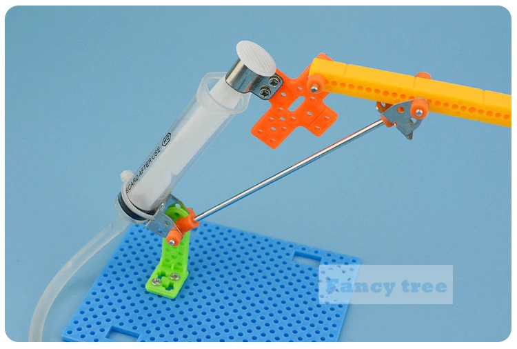 DIY простой гидравлический экскаватор комплект обучения эксперимент ребенок подарок физика забавная технология игрушки школьный научный проект