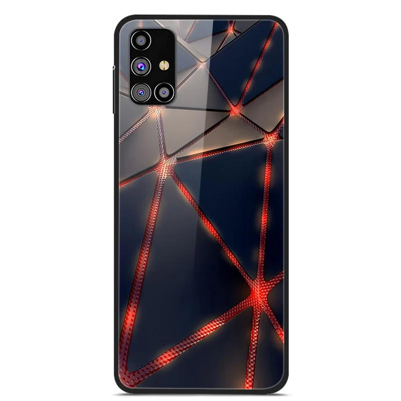 Luxury Tempered Glass Hard Back Cover for Samsung Galaxy - Premium Phone Case Shell
