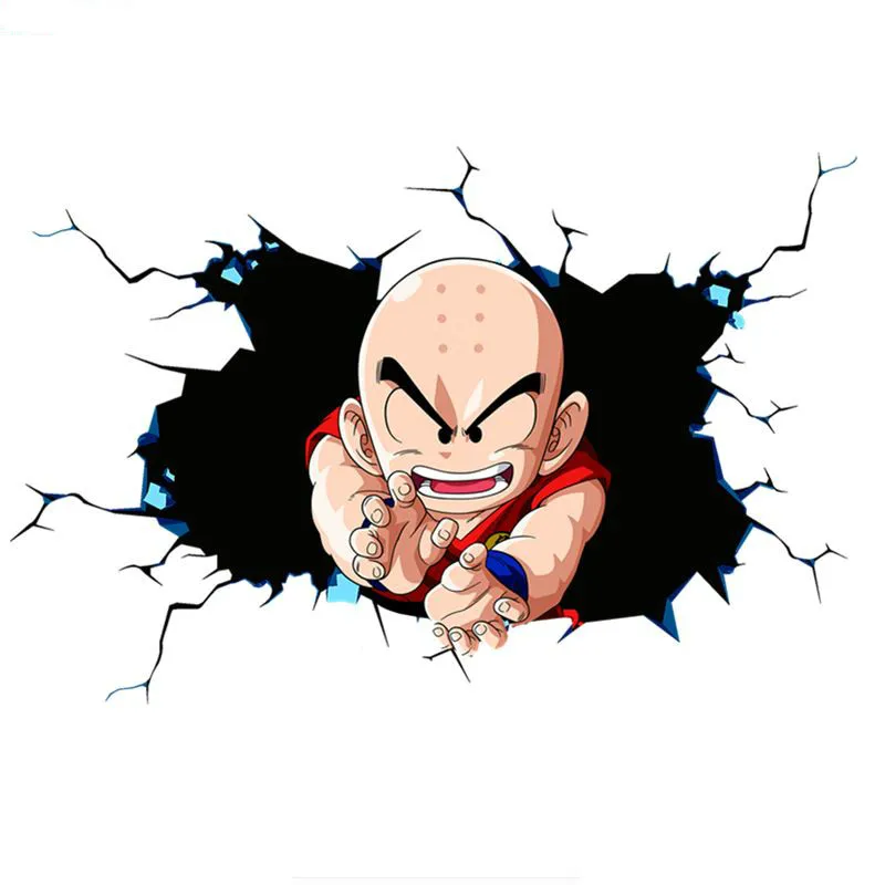

Personality JDM Anime Dragon Ball Z Kurin Car Sticker and Decal Fuuny Bumper Window Cover Scratches Waterproof Accessories PVC
