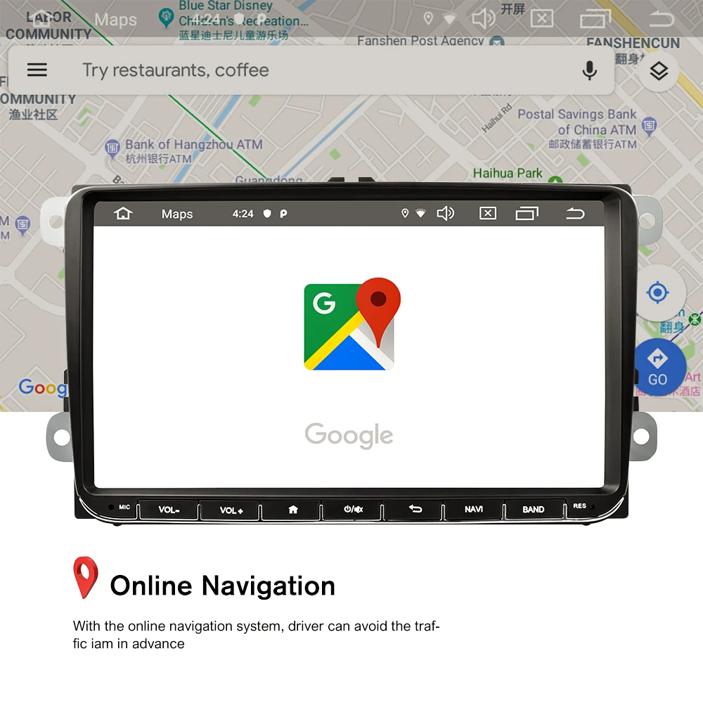 Podofo Android 9.0 samochodowe radio stereo 9 ''pojemnościowy ekran dotykowy nawigacja gps z bluetooth 2G + 16G pamięci dla Passat Golf MK5 MK6 Podofo Android 9.0 samochodowe radio stereo 9 ''pojemnościowy ekran dotykowy nawigacja gps z bluetooth 2G + 16G pamięci dla Passat Golf MK5 MK6