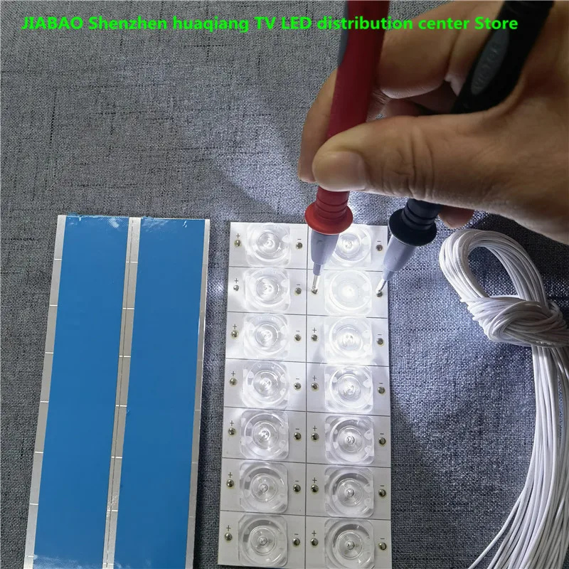 Perline Lampada Smd 6V 3V Con Lente Ottica Fliter Per Lampada Frontale A Specchio Concavo Striscia Lampada Universale 26-55 Pollici 6 Lampade 7 Lampad