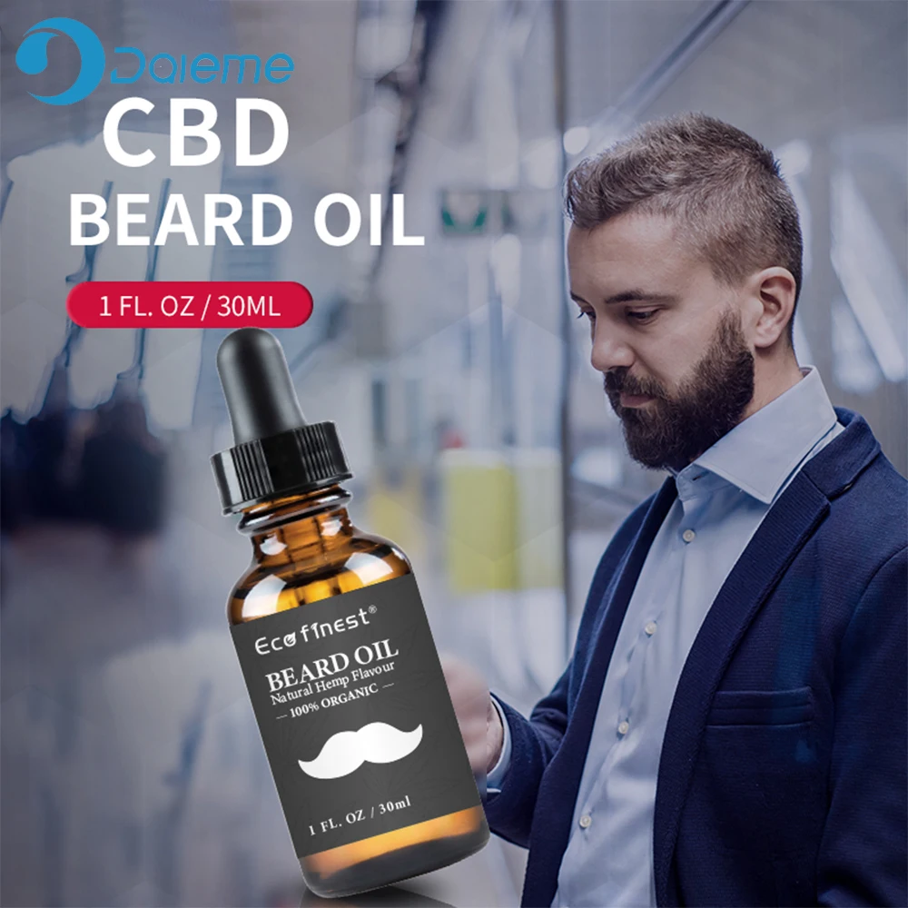 High Quality Beard CBD Oil Men Beard Growth Enhancer Facial Nutrition Moustache Growth Products Shaping Hair 2